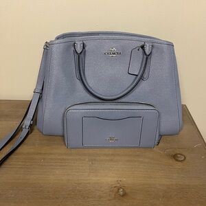 Baby Blue Coach Purse Set